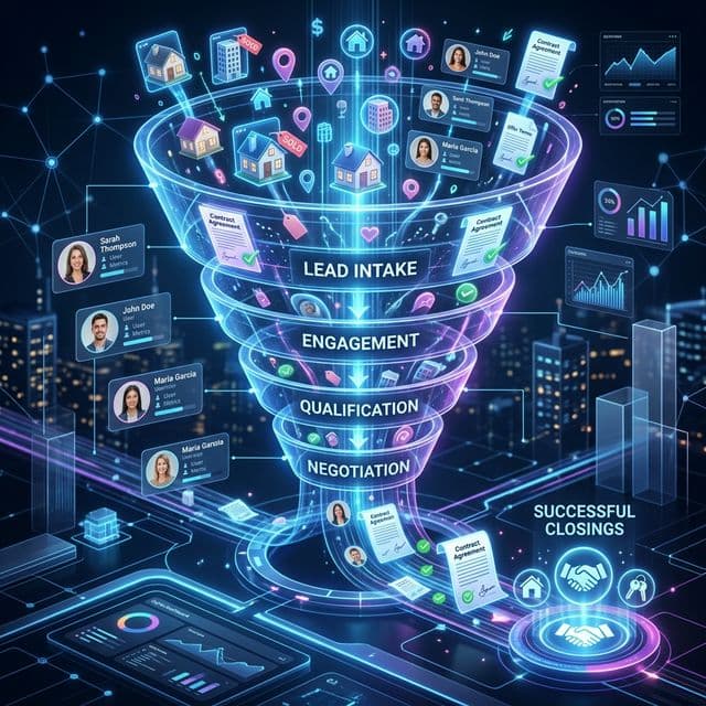 Modernes Dashboard mit Automatisierungs-Workflows