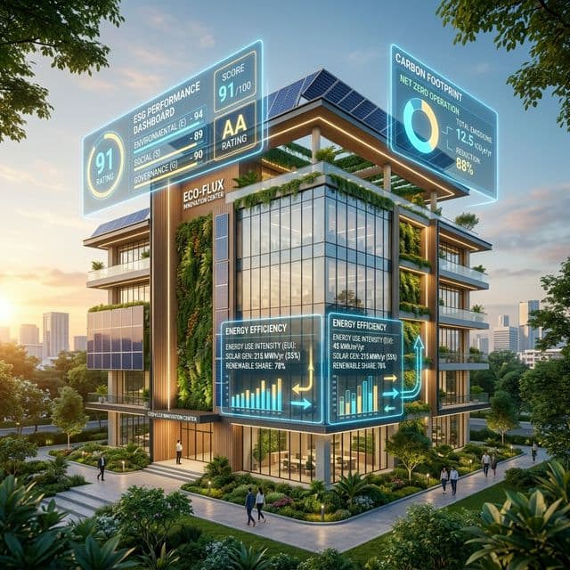 ESG-Datenanalyse für Immobilienbewertung auf der building.earth Plattform